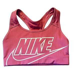 Nike Swoosh  Dri-Fit  Racerback Sports Bra - Size: S - Pink
